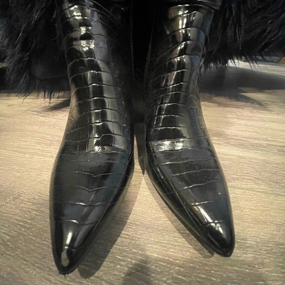 Nordstrom Knee high alligator print heels - Picture 6 of 6